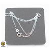 Image 1 : #47-STERLING SILVER NECKLACE  18"/2PCS