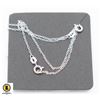 Image 1 : #46-STERLING SILVER NECKLACE  18"/2PCS