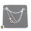 Image 1 : #39-STERLING SILVER NECKLACE  18"/2PCS