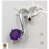 Image 1 : #5-PURPLE AMETHYST GEMSTONE PENDANT