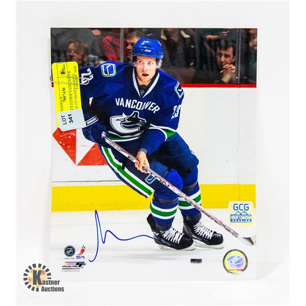 GCG ALEX ELDER VANCOUVER CANUCKS #23 SIGNED PHOTO