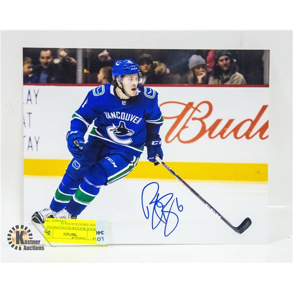 BROCK BOEVER SIGNED PHOTO UNAUTHENTICATED #6