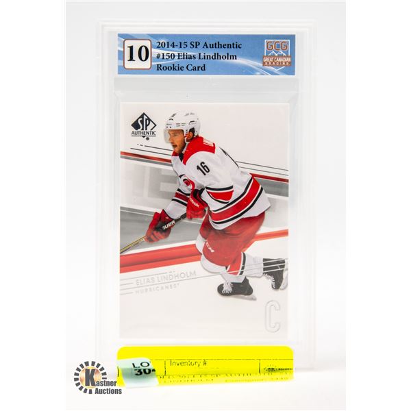 GRADED 2014-15 SP AUTHENTIC #150 ELIAS LINDHOLM