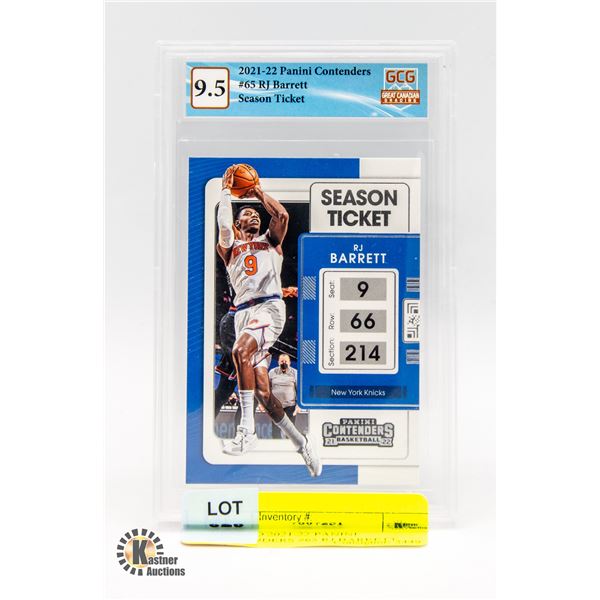 GRADED 2021-22 PANINI CONTENDERS #65 RJ BARRETT
