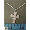 Image 1 : 50 CM CROSS PENDANT WITH CLEAR ACCENTS