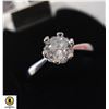 Image 1 : 1.0 CT SOLITAIRE CZ RING STAMPED 925 SIZE 8