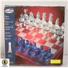 Image 1 : PAVILLION GLASS CHESS SET - ALL GLASS PIECES