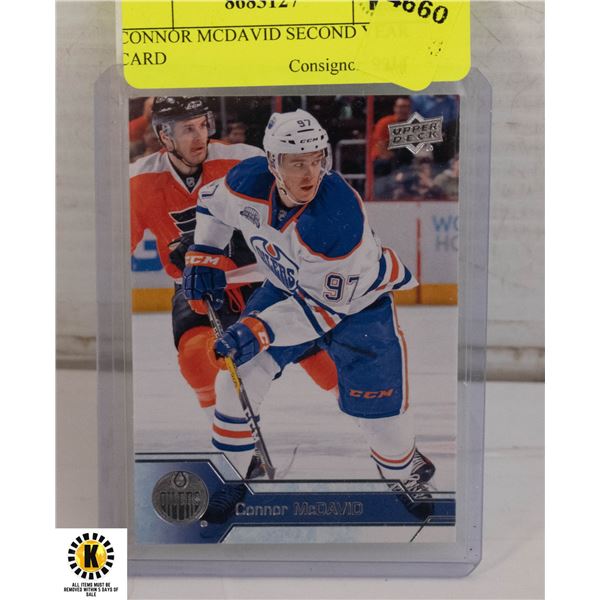 CONNOR MCDAVID SECOND YEAR CARD