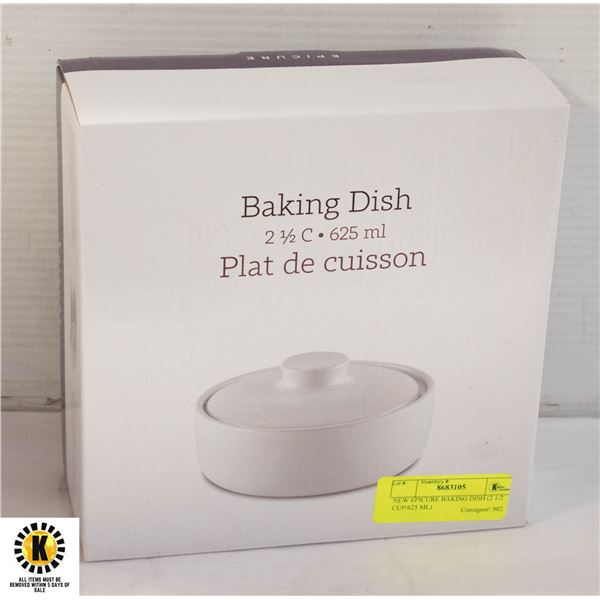 NEW EPICURE BAKING DISH (2 1/2 CUP/625 ML)