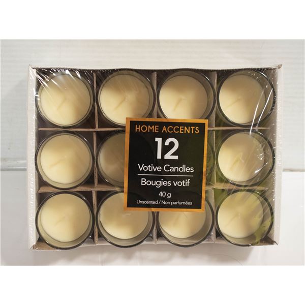 HOME ACCENTS VOTIVE CANDLES 40G