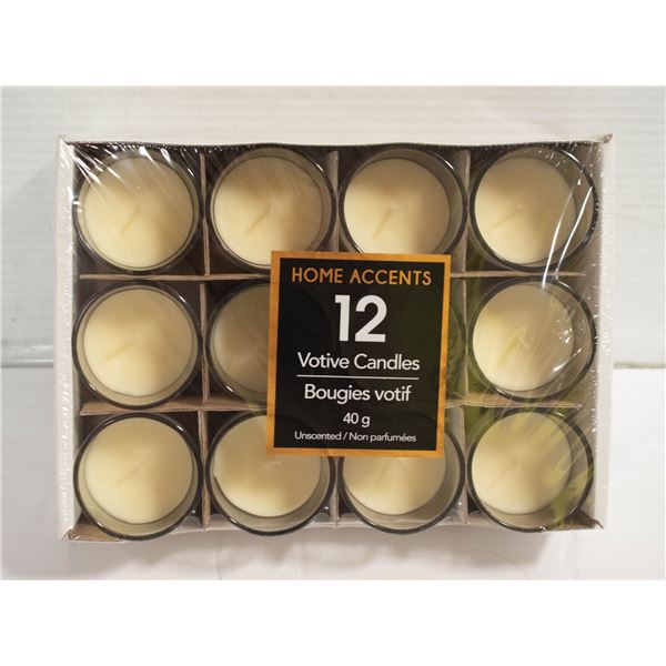 HOME ACCENTS VOTIVE CANDLES 40G