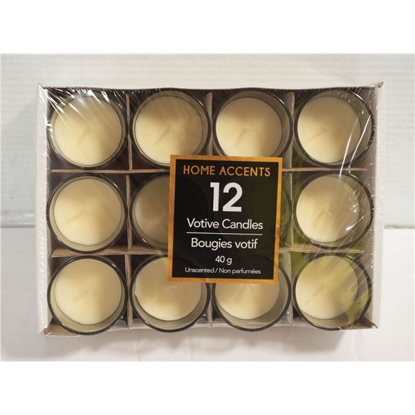 HOME ACCENTS VOTIVE CANDLES 40G