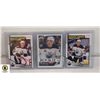 Image 1 : LOT OF 3 OILERS ROOKIE CARDS EVAN