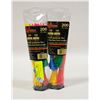 2 PACKS OF 200 ASSORTED ZIP TIES