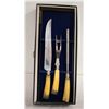 Image 1 : VINTAGE MEAT CARVING KNIFE SET IN BOX WITH STEAK