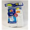 Image 1 : WHITE CREW SOCKS 12-16 SIZE 6-PACK