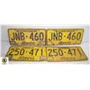 4 ALBERTA LICENSE PLATES