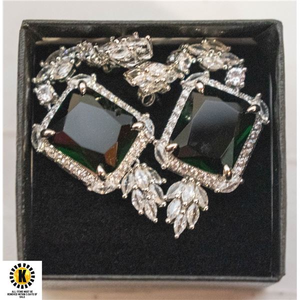 CZ EARRINGS, NEW