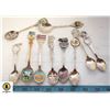 Image 1 : LOT OF 10 VARIOUS COLLECTIBLE SPOONS