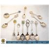 Image 1 : LOT OF 10 VARIOUS COLLECTIBLE SPOONS