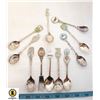 Image 1 : LOT OF 10 VARIOUS COLLECTIBLE SPOONS
