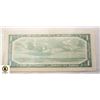 Image 2 : 1954 BANK OF CANADA $1 DOLLAR NOTE