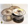 Image 1 : 3 PARTIAL ROLLS - HIGH TEMPERATURE INSULATED WIRE