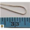 Image 1 : 925 STERLING SILVER BOX CHAIN 22 INCHES