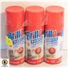 5075  3 CANS OF BRILLO BASICS FOAMING CARPET CLEANER