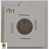Image 1 : 1917 SILVER CANADA 10 CENTS COIN