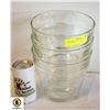 Image 1 : CLEAR GLASS ORCHID POTS-  SET OF 3- 7.5" X 6.5"