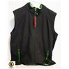Image 1 : NEW BIZTECH BLACK/GREEN VEST (WATER REPELLANT)