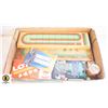 Image 1 : VINTAGE CRIB BOARDS + CARDS & ACCESSORIES
