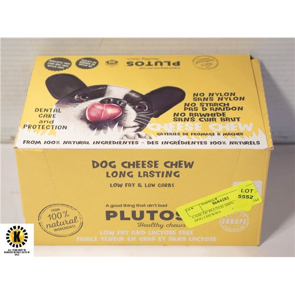 CASE OF PLUTOS 100% NATURAL DOG CHEWIES