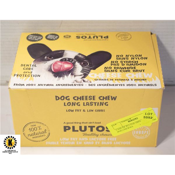 CASE OF PLUTOS 100% NATURAL DOG CHEWIES