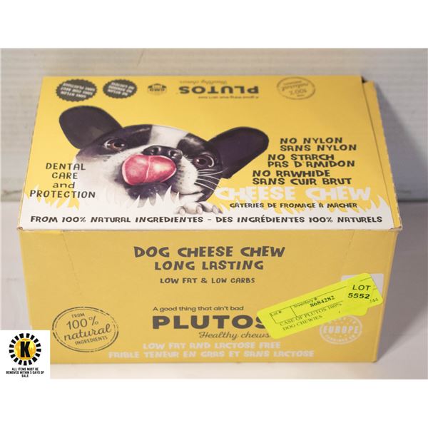 CASE OF PLUTOS 100% NATURAL DOG CHEWIES