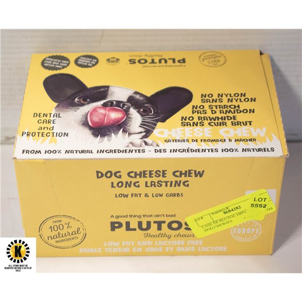 CASE OF PLUTOS 100% NATURAL DOG CHEWIES