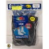 Image 1 : BLACK CREW SOCKS 12-16 SIZE 6-PACK