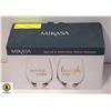 Image 1 : MIKASA SET OF TWO STEMLESS WINE GLASSES
