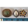 Image 1 : VINTAGE BROOCHES SET OF 3