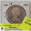 Image 1 : 1966 CANADIAN SILVER DOLLAR COIN