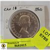 Image 1 : 1960 CANADIAN SILVER DOLLAR COIN