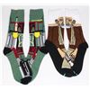 Image 1 : TWO NEW PAIRS OF STAR WARS THEME ADULT SOCKS