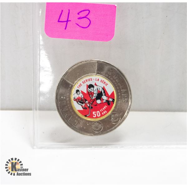 2022 CANADA HOCKEY SUMMIT COLORED TWO DOLLAR COIN