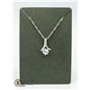 Image 1 : 1.25 CT CZ WITH CLEAR ACCENTS 54 CM CHAIN WITH