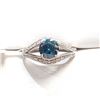 Image 1 : S256-3 10K BLUE DIAMOND RING