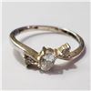 Image 1 : JP892-94 SILVER CZ RING