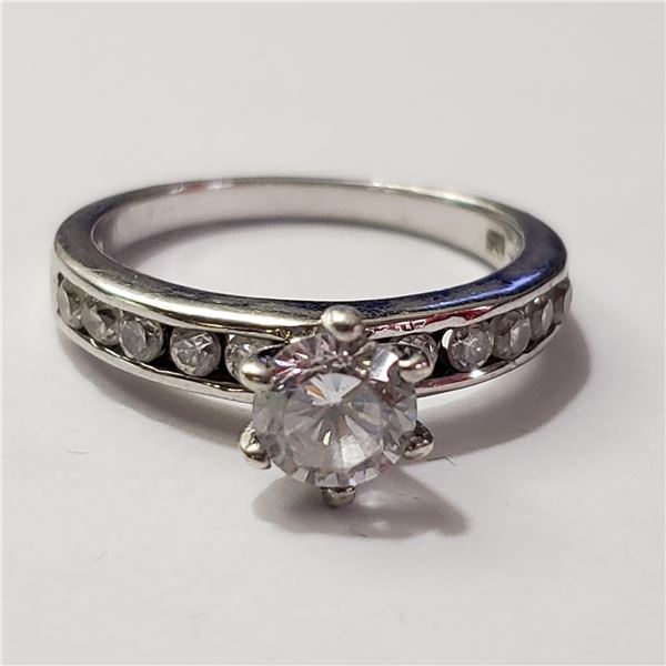 JP892-73 SILVER CZ RING