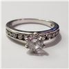 Image 1 : JP892-73 SILVER CZ RING