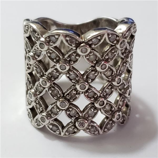 JP892-98 SILVER CZ RING